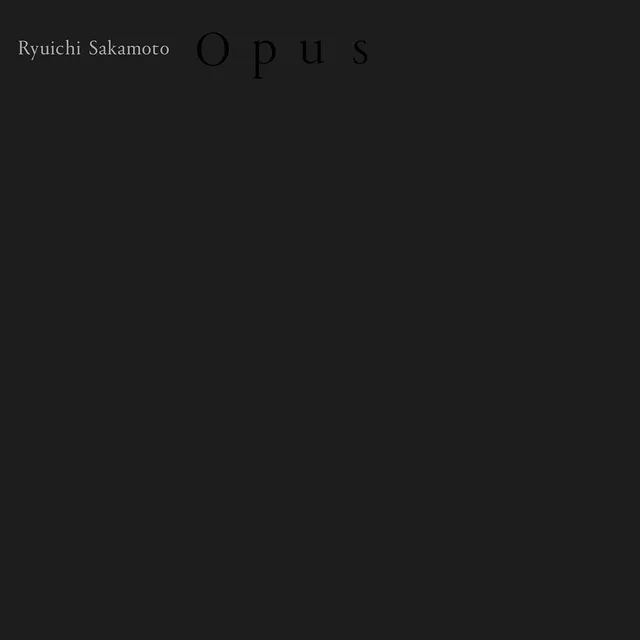 Ryuichi Sakamoto Opus - 45rpm (4LP) 