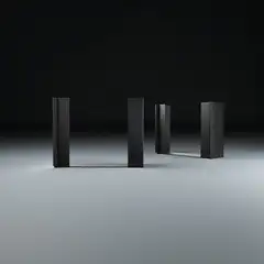 Jewel CD-01, svart aluminium Display til Cd-plater - 2 stk