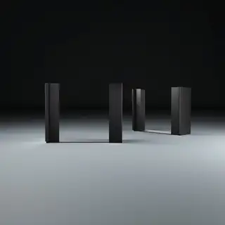 Jewel CD-01, svart aluminium Display til Cd-plater - 2 stk