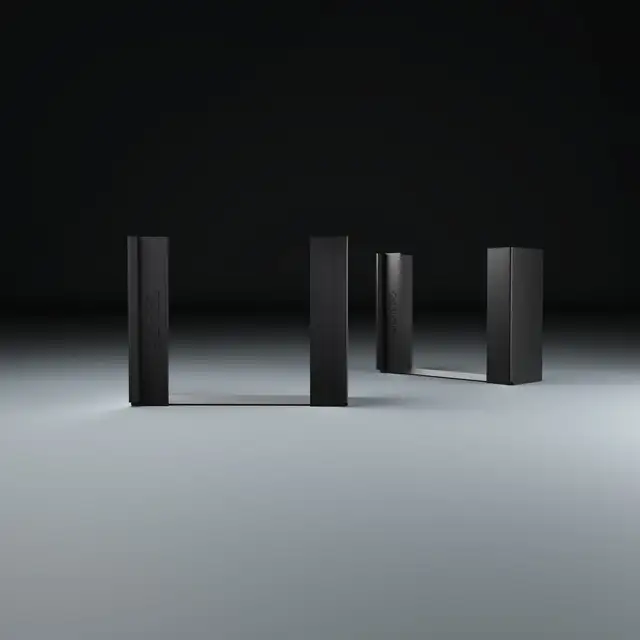 Jewel CD-01, svart aluminium Display til Cd-plater - 2 stk 