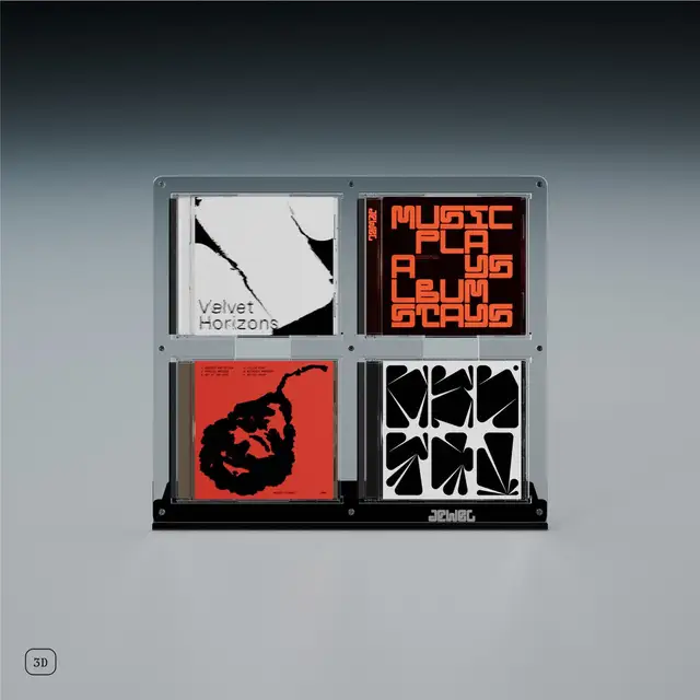 Jewel CD-04, transparent akryl Display til Cd-plater 