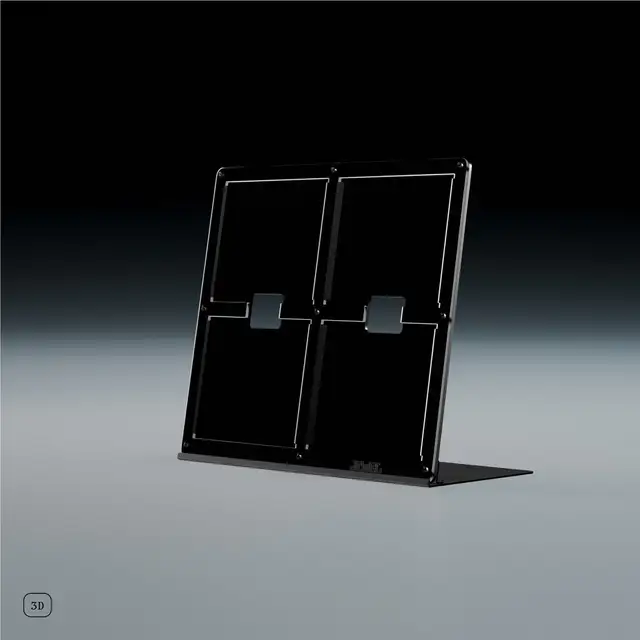 Jewel CD-04, svart akryl Display til Cd-plater 