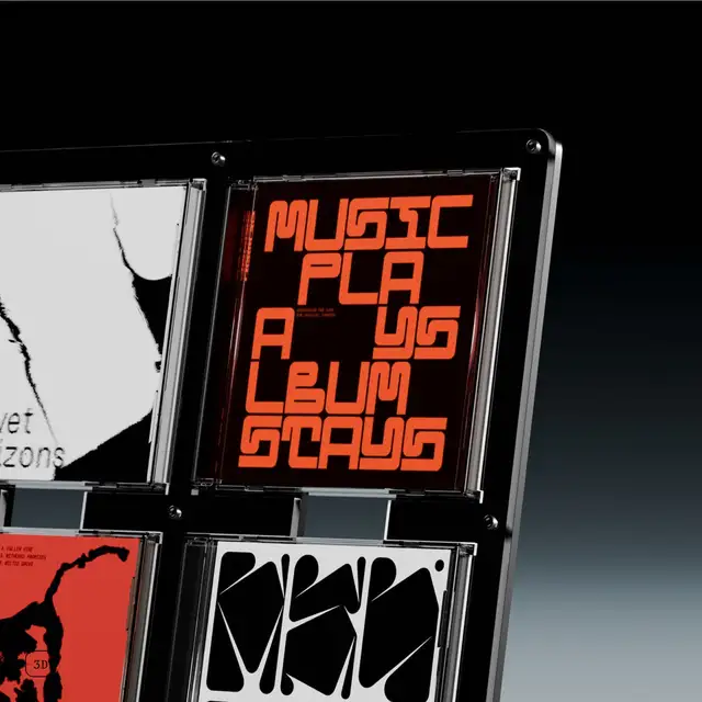 Jewel CD-04, svart akryl Display til Cd-plater 