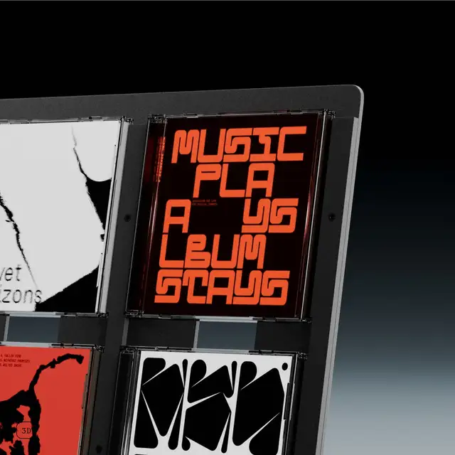 Jewel CD-04, svart aluminium Display til Cd-plater 