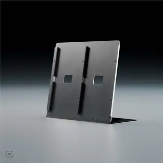 Jewel CD-04, børstet aluminium Display til Cd-plater