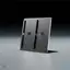 Jewel CD-04, børstet aluminium Display til CD-plater