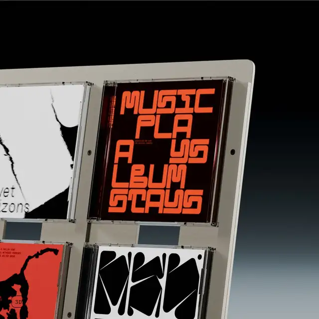 Jewel CD-04, champagne aluminium Display til Cd-plater 