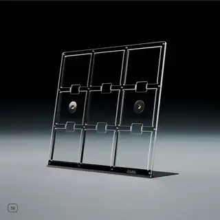 Jewel CD-09, transparent akryl Display til Cd-plater