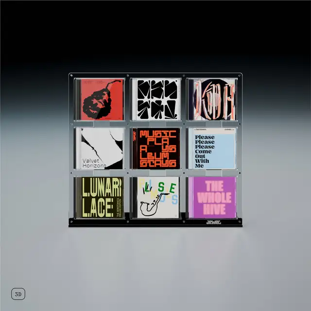 Jewel CD-09, transparent akryl Display til Cd-plater 