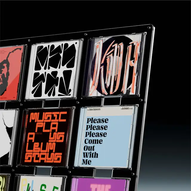 Jewel CD-09, svart akryl Display til Cd-plater 