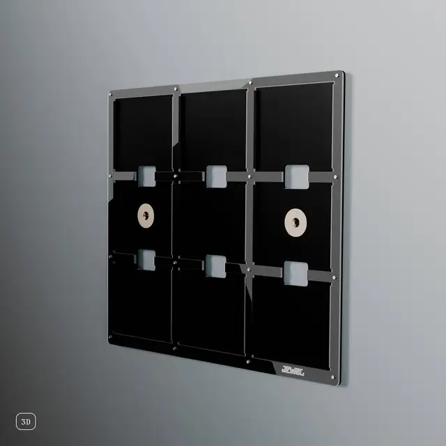 Jewel CD-09, svart akryl Display til Cd-plater 