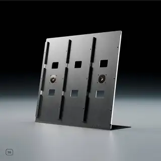 Jewel CD-09, børstet aluminium Display til Cd-plater