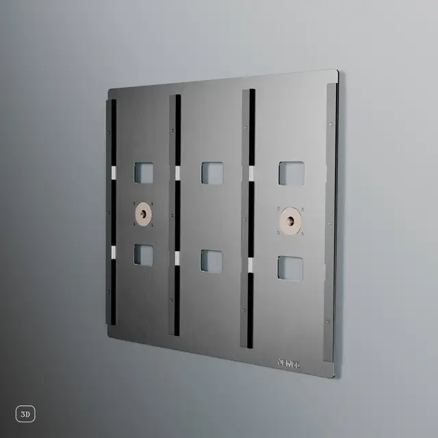 Jewel CD-09, børstet aluminium Display til Cd-plater 