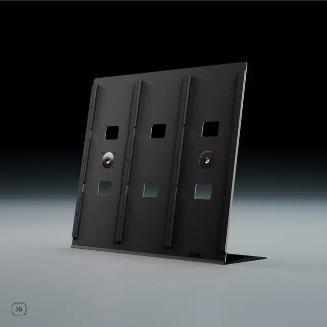 Jewel CD-09, svart aluminium Display til Cd-plater 