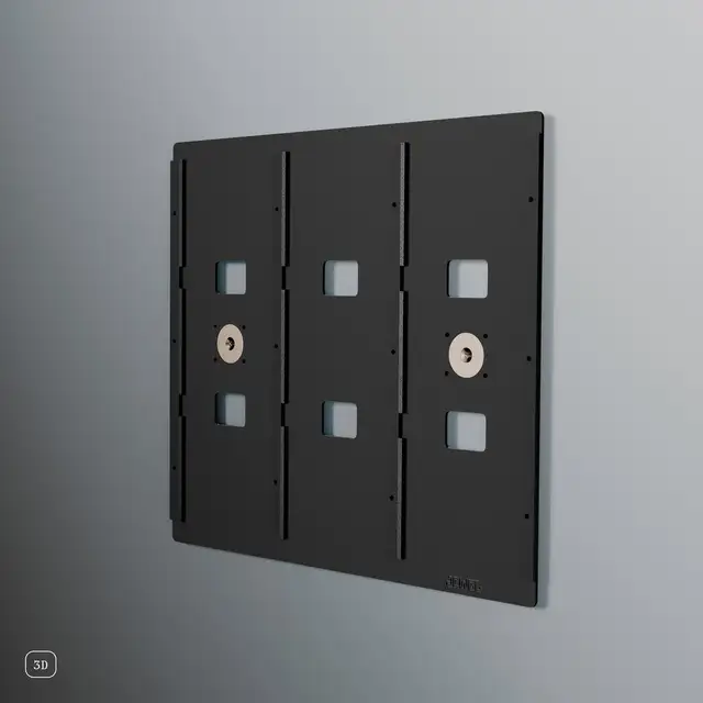 Jewel CD-09, svart aluminium Display til Cd-plater 