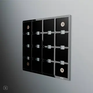 Jewel CD-16, svart akryl Display til Cd-plater