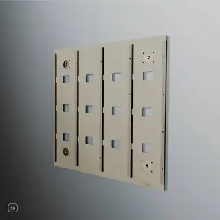 Jewel CD-16, champagne aluminium Display til Cd-plater