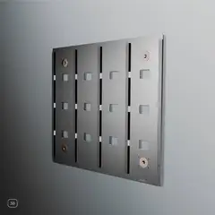 Jewel CD-16, børstet aluminium Display til Cd-plater