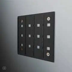 Jewel CD-16, svart aluminium Display til Cd-plater