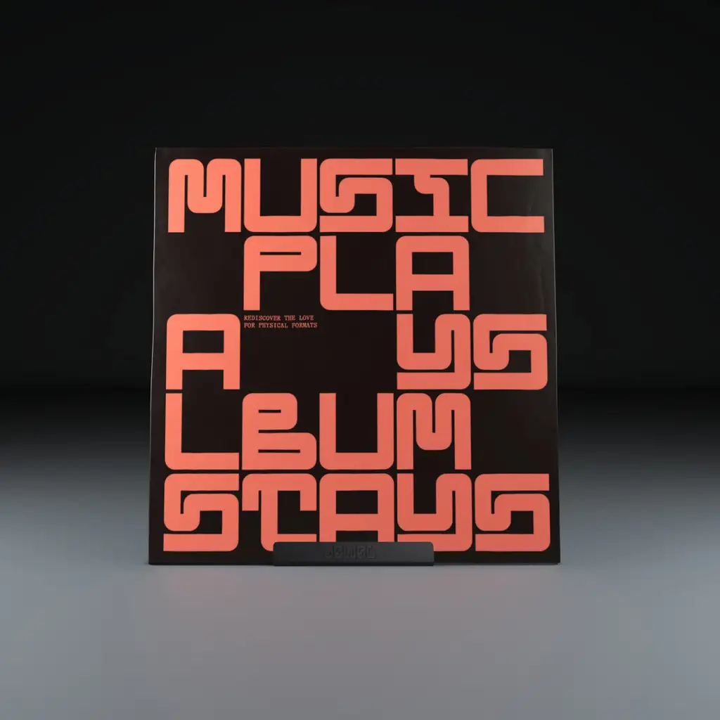 Jewel LP-01, svart aluminium Display til LP-plate - bigdipper