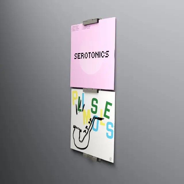 Jewel LP-02, champagne aluminium Display til 2 stk LP-plater 