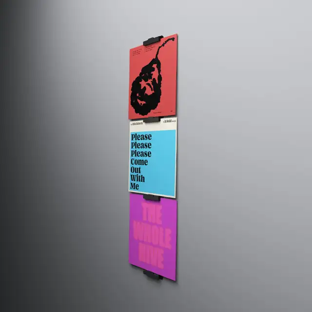 Jewel LP-03, svart aluminium Display til 3 stk LP-plater 