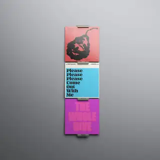 Jewel LP-03, champagne aluminium Display til 3 stk LP-plater