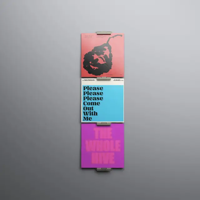 Jewel LP-03, champagne aluminium Display til 3 stk LP-plater 