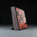Jewel LP-20, svart aluminium Display/holder til ca. 20 LP-plater