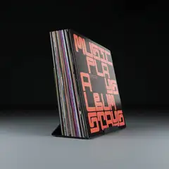 Jewel LP-20, svart aluminium Display/holder til ca. 20 LP-plater