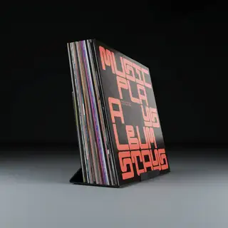 Jewel LP-20, svart aluminium Display/holder til ca. 20 LP-plater