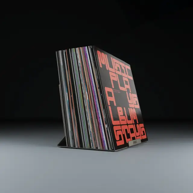 Jewel LP-40, champagne aluminium Display/holder til ca. 40 LP-plater 