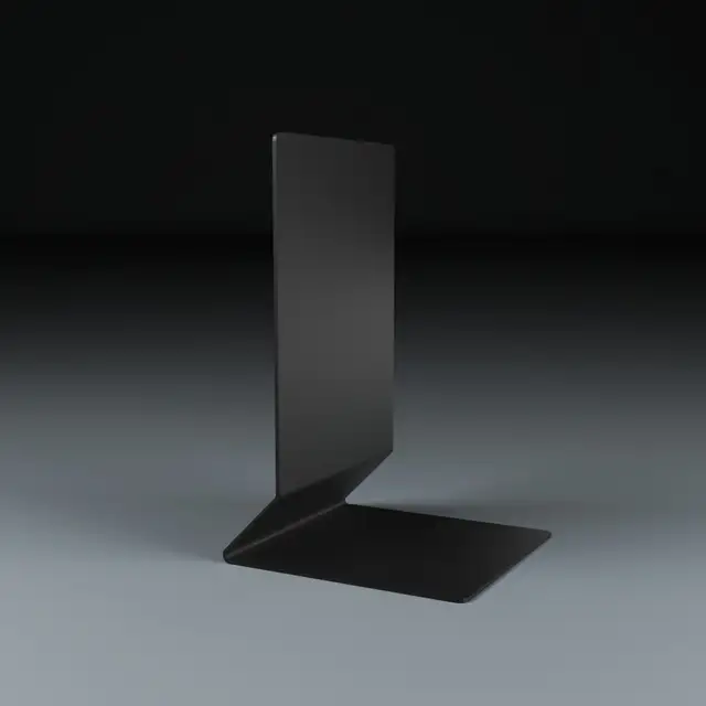 Jewel LP-ST, svart aluminium Støtte til LP-plater 