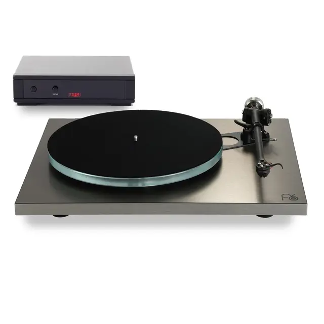 Rega Planar 6 RS, Nd9 pickup, sort RB880 arm, doble drivremmer, NEO Mk2 PSU 