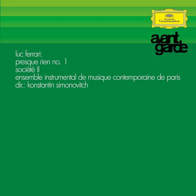 Ensemble Instrumental de Musique… Ferrari: Presque Rien Nr.1; Societé…(LP) 