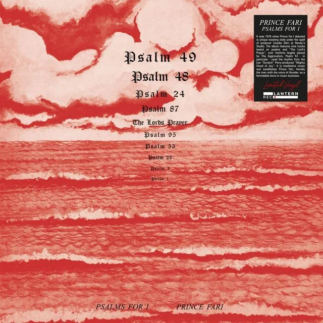 Prince Far I Psalms For I (LP) 