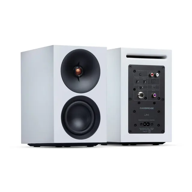 Cambridge L/R S, aktiv høyttaler, hvit Bluetooth, RCA/optisk inngang 