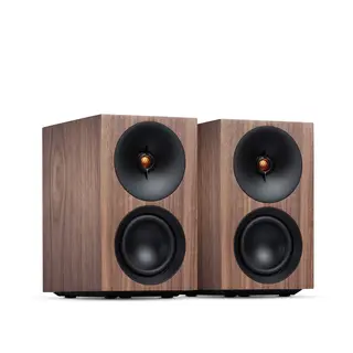 Cambridge L/R S, aktiv høyttaler,valnøtt Bluetooth, RCA/optisk inngang
