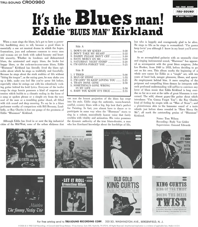 Eddie Kirkland It's The Blues Man! - LTD (LP) 