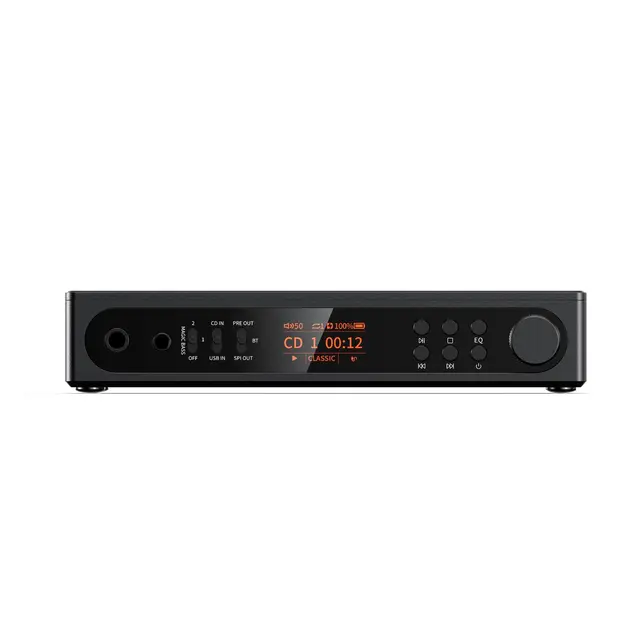 FiiO DM15 R2R CD-spiller med Bluetooth Portabel CD-spiller- Bluetooth, Svart 
