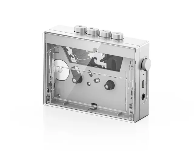 FiiO CP13 kassettspiller Bærbar kassettspiller, transparent 