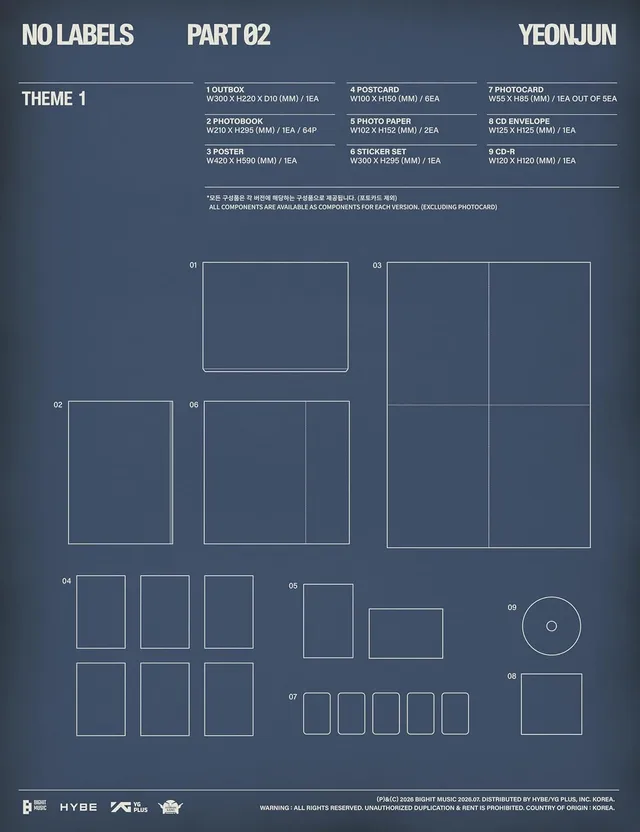 Yeonjun (TXT) No Labels: Part 02 (Theme 1) (CD) 