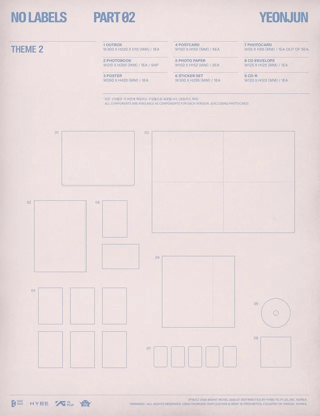 Yeonjun (TXT) No Labels: Part 02 (Theme 2) (CD) 