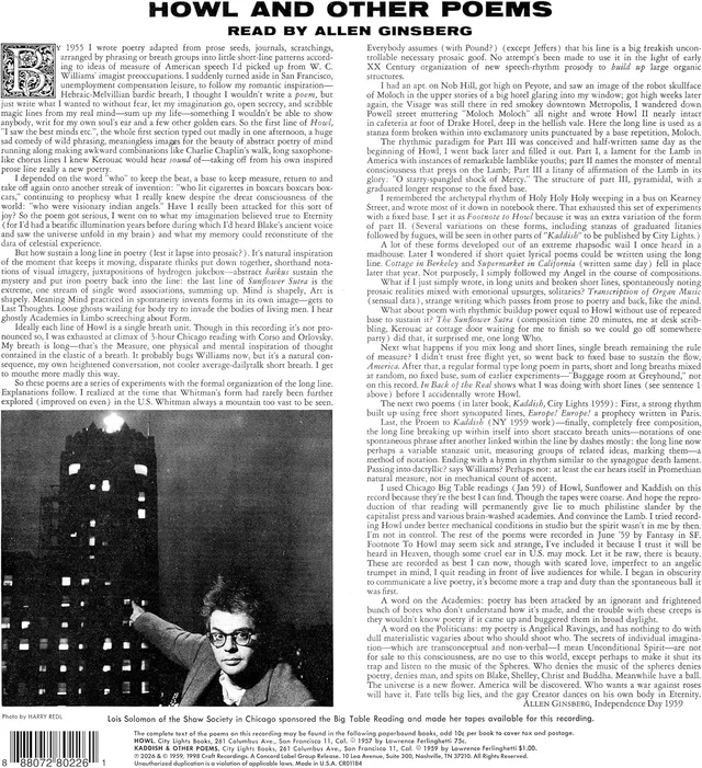 Allen Ginsberg Howl And Other Poems - LTD (LP) 