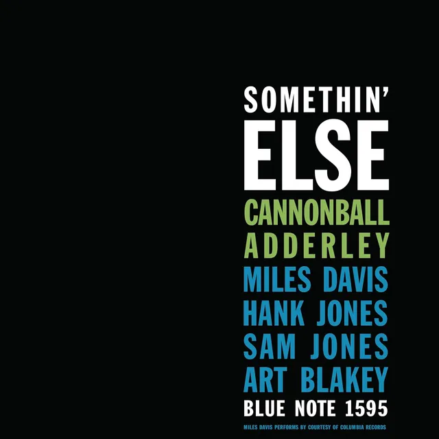Cannonball Adderley Somethin' Else (LP) 