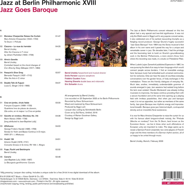 Diverse Artister Jazz at Berlin Philharmonic XVIII (LP) 