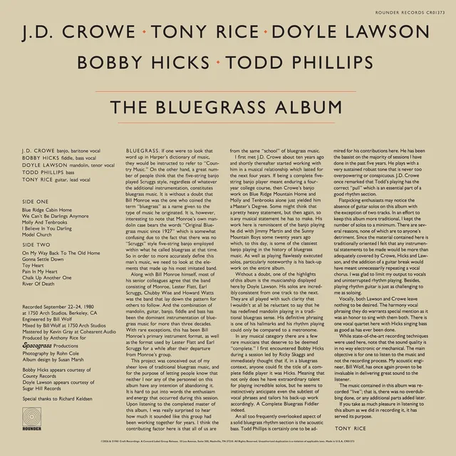 The Bluegrass Album Band The Bluegrass Album (LP) 