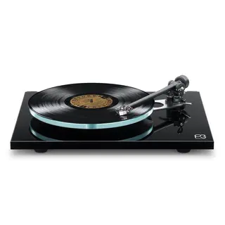 Rega Planar 3, Carbon pickup, Black Glasstallerken, RB330 arm, EBLT drivrem