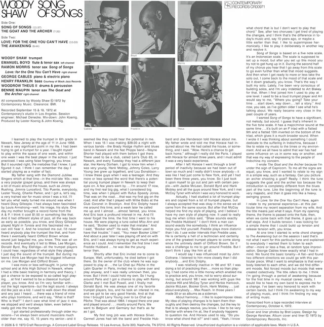 Woody Shaw Song Of Songs - LTD (LP) 