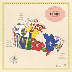 Diverse Artister Map Of Canada Puzzle Series… (13 x 7")